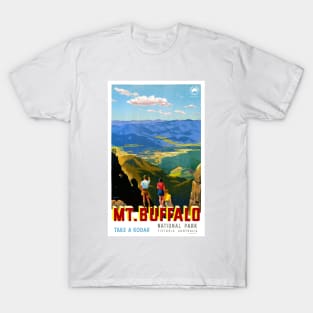 Vintage Travel Poster Mt. Buffalo National Park Australia T-Shirt